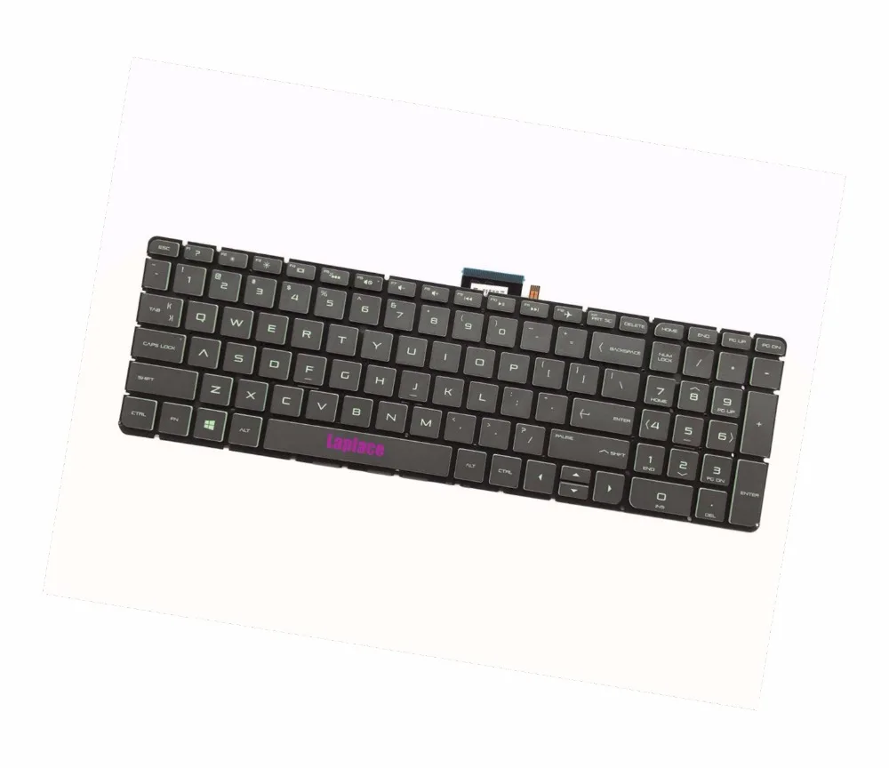 Новая английская зеленая клавиатура с подсветкой для HP Pavilion Gaming 15 ak001tx ak002tx ak003tx
