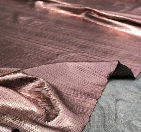 9 mauve purple Бронзовая ткань блестящая лайкра эластичная ткань бронзирующий костюм косплей Тильда кукла ткань Сделай Сам сценическое платье для косплея 50*150 см - Цвет: 9 mauve purple