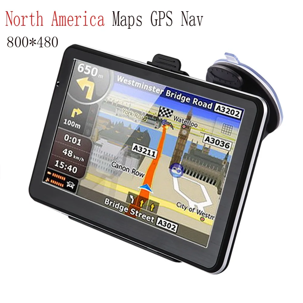 7 &quotсенсорный экран автомобиля gps навигация Bluetooth FM передатчик 24 в музыкальный