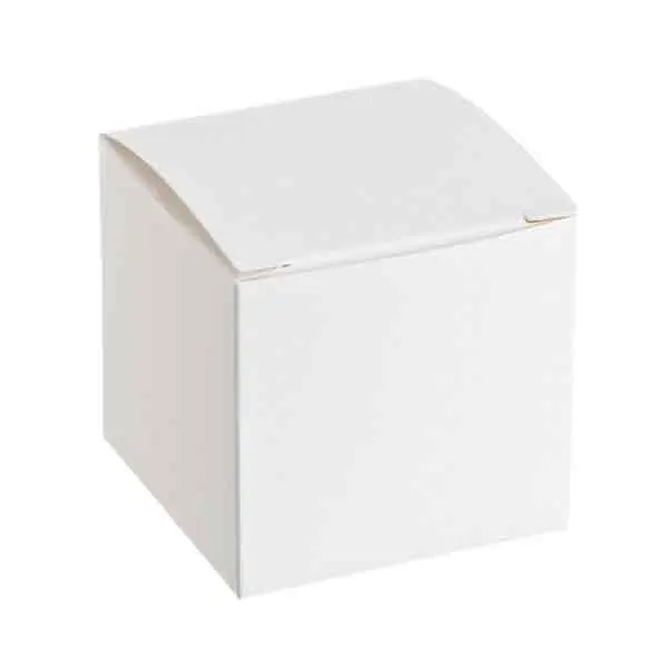 Белый квадрат Подарочная коробка комплект Бумага конфеты Коробки шоколад с