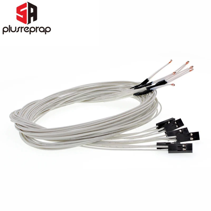 3950 Терморезисторы Датчики с белой линией кабеля 1M Головка Дюпона 100 кОм NTC для 3D