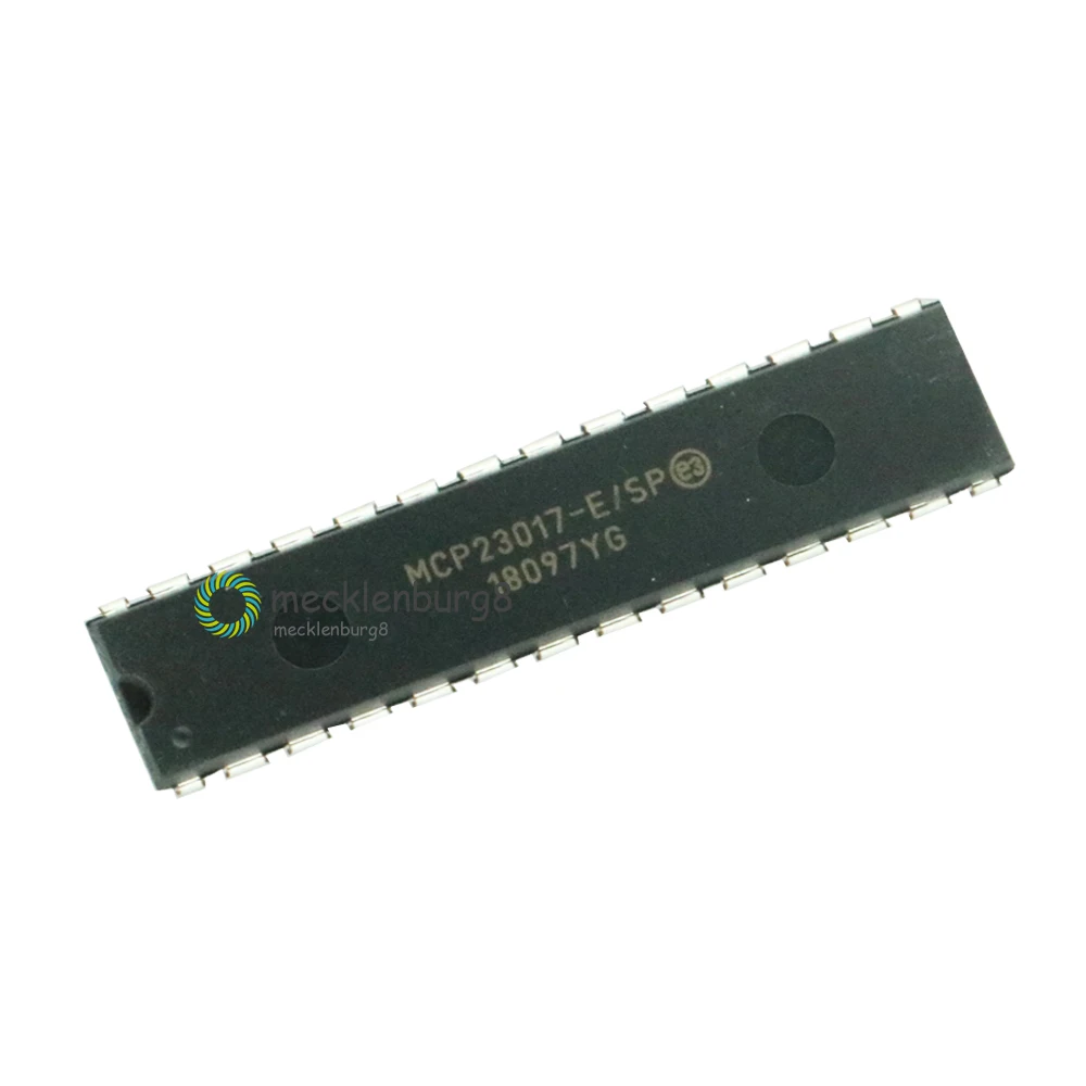 10 шт. MCP23017 E / SP DIP 28 16 битный экспандер ввода/вывода с интерфейсом I2C IC|Запасные