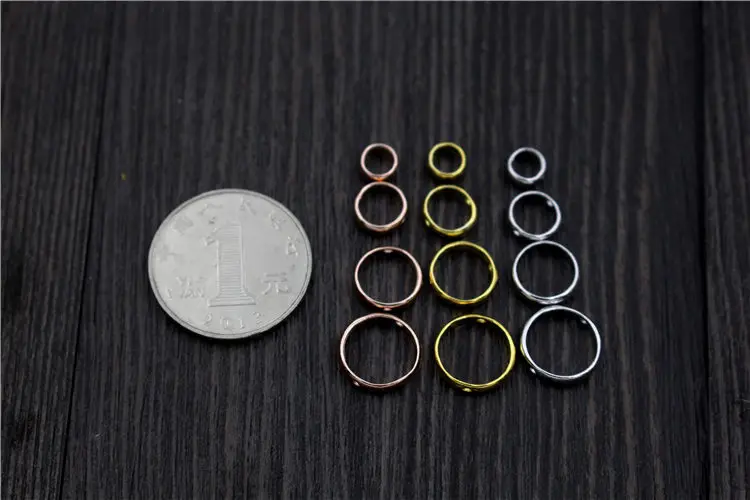 4pcs 100% S925 Sterling Silver Color DIY Bracelet Accessories Round Hollow Ring Charms Placed Beads for Jewelry DIY Making