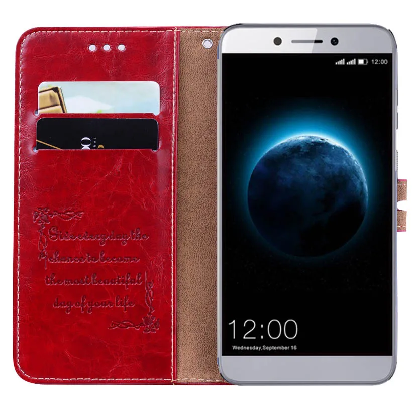Для Leagoo T8 Чехол бумажник флип чехол из искусственной кожи кошелек для телефона