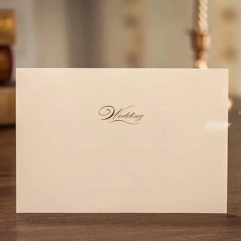 Персонализированные Флора Дизайн Свадебное приглашение золотой цвет|wedding invitation