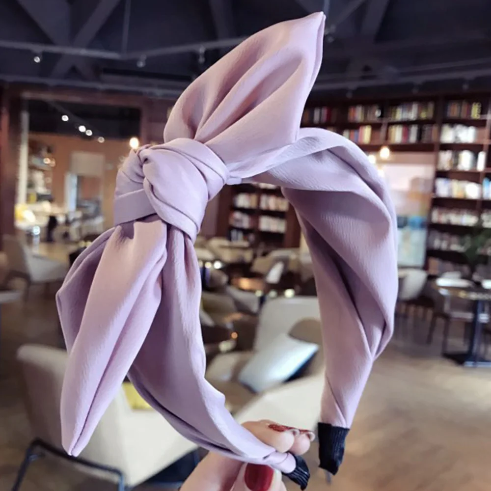 Korean Boutique Hairband Rabbit Ears Cloth Bow Headband Women Girls Hair Head Hoop Bands Accessories For Girl Hairbands Headwear | Мать и