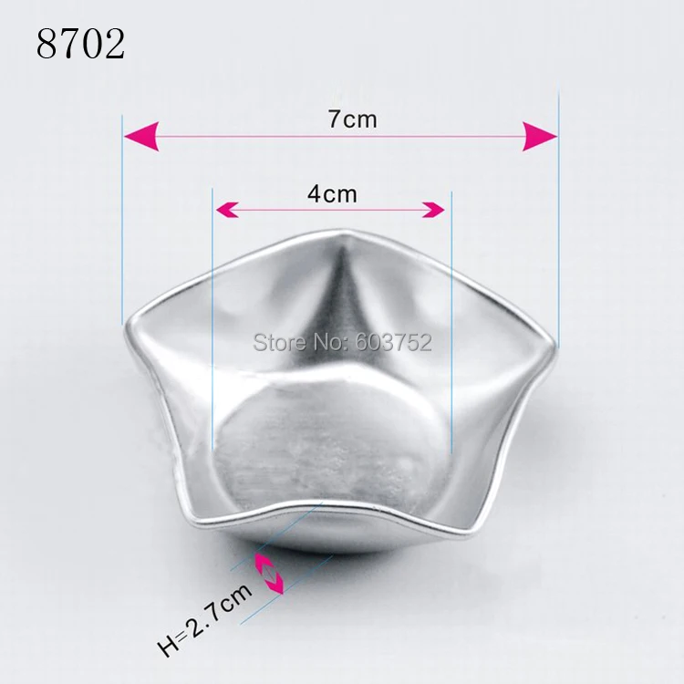 

BAKEST 50pcs per lot 3d Star Aluminum Alloy Wedding Cake Baking Moulds Baking DIY Bakeware Pans