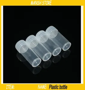 Clear Plastic Bottle for Pill/capsule/powder Empty Plastic Capsule with wide mouth Mini Plastic Capsule 100pcs/Lot Free Shipping