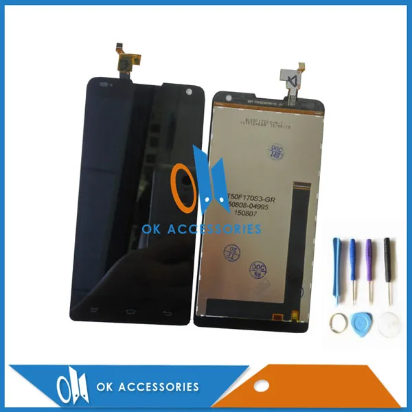 ЖК дисплей с дигитайзером сенсорного экрана черный цвет для Prestigio Grace X7 PSP7505 DUO 1