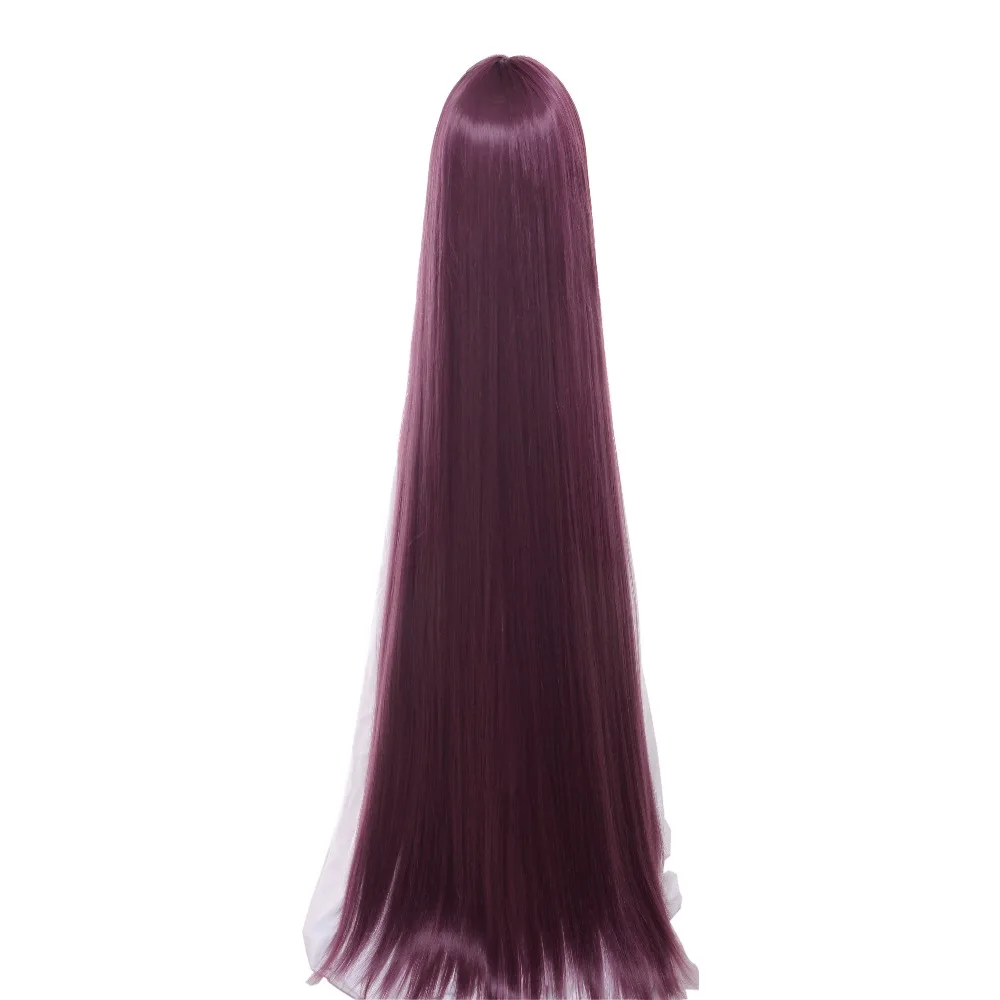 Ccutoo 110 см темно красный Fate/большой заказ Scathach длинные прямые синтетические волосы