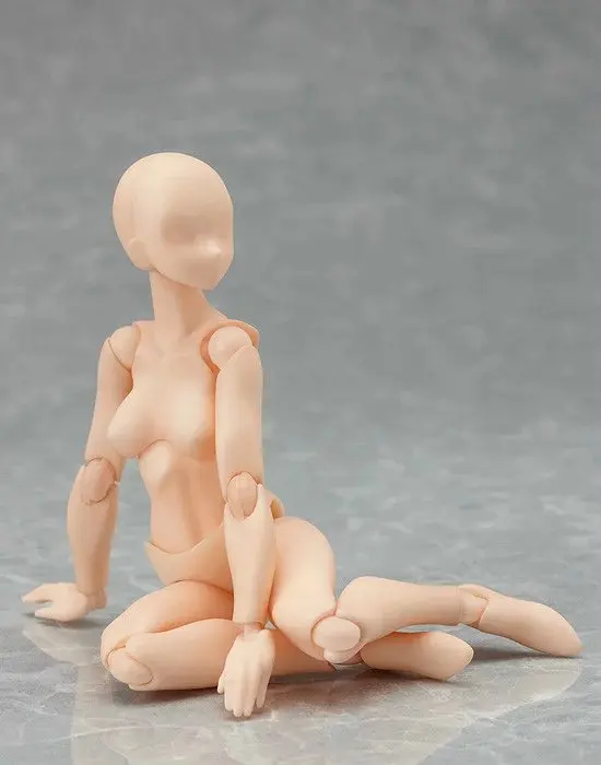 Горячая DIY цифры человек женской кожи Цвет Рисунок Аниме рис Figma архетип кукла 13