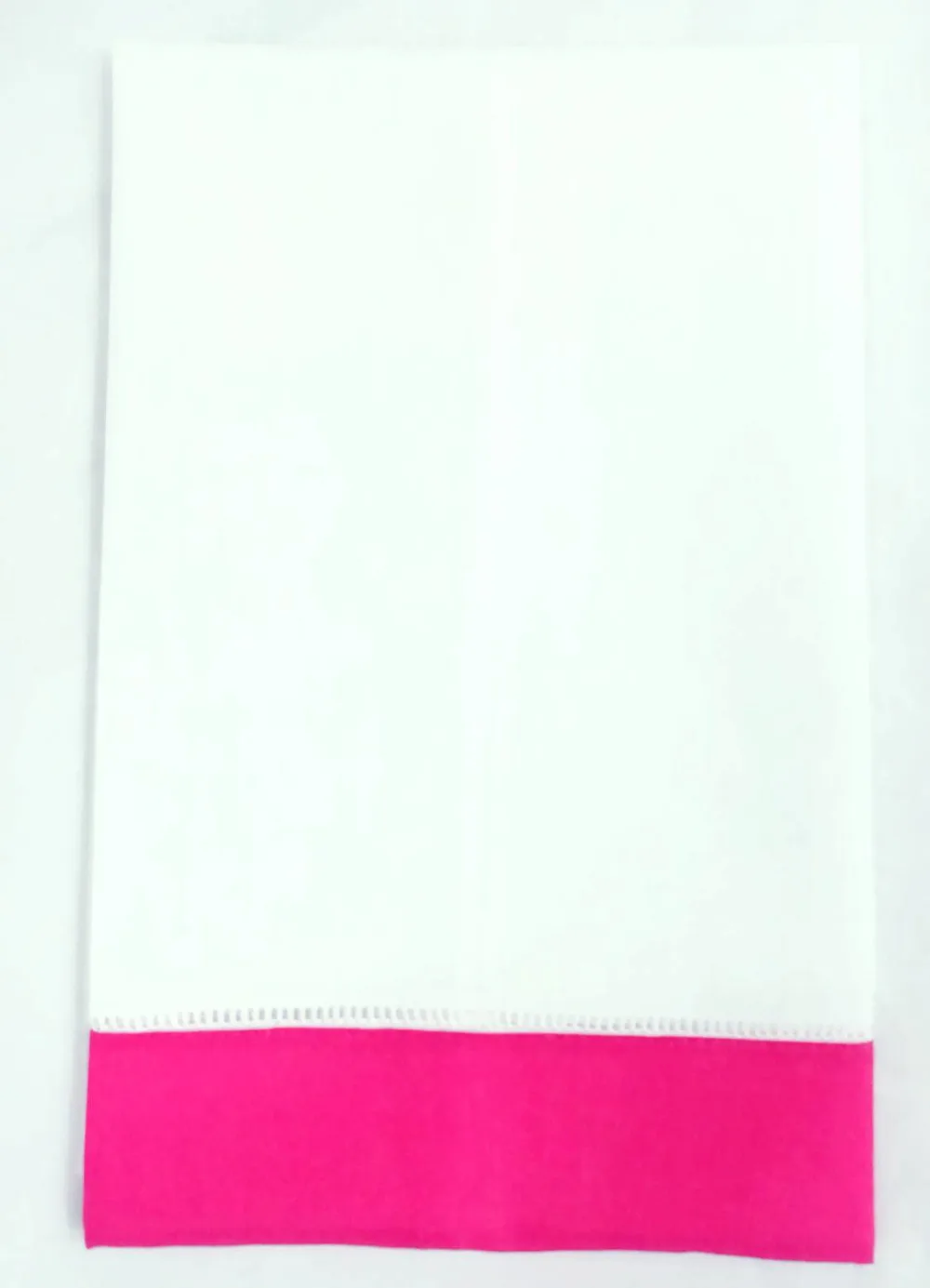 

Set of 48 Fashion Guest Towel White with Color Border Hemstitch Border Hand Towel Tea Towels14x22-inch