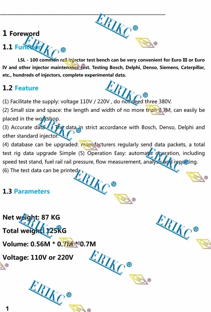ERIKC LSL100 common rail испытательный стенд, cr инжектор испытательный стенд и common rail Инжектор стенд