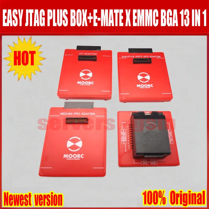Новейший легкий JTAG plus box+ E-MATE X Emate box EMMC BGA 13 в 1