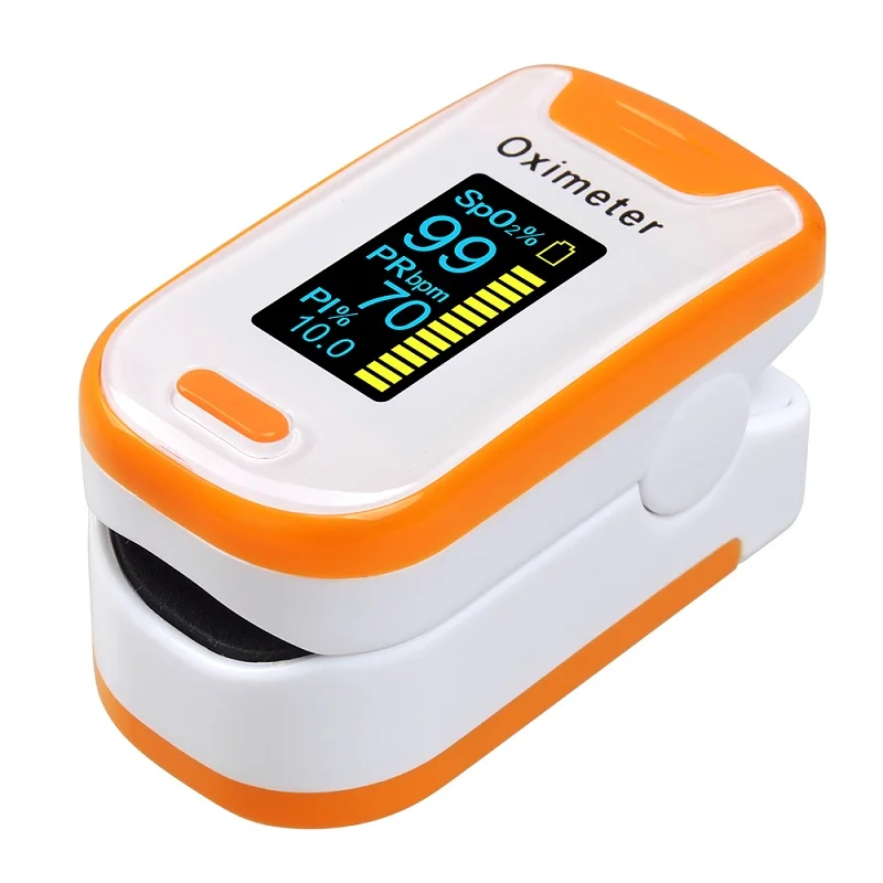 yellow ELERA пальцевой Пульсоксиметр OLED портативный многонаправленный дисплей SPO2 PR PI насыщение крови кислородом ручной пульсоксиметр - Цвет: yellow