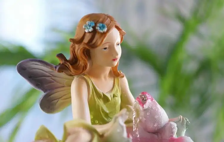 Водяной фонтан увлажнитель украшения подарок свадебный аквариум fairylady цветок Рождество Валентина любителей Ангел Европейский