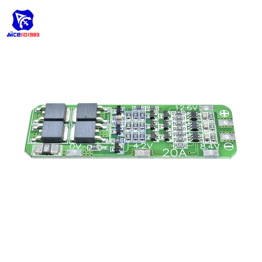 Зарядное устройство diymore 3S 12 6 в 20 А для литий-ионной литиевой батареи 18650 PCB BMS