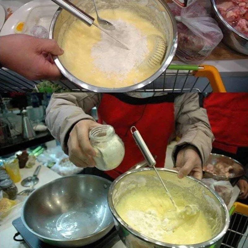 1 шт. ручной вспениватель молока из нержавеющей стали, насадка для взбивания, мешалка, миксер, миксер, взбиватель яиц, кухонный инструмент