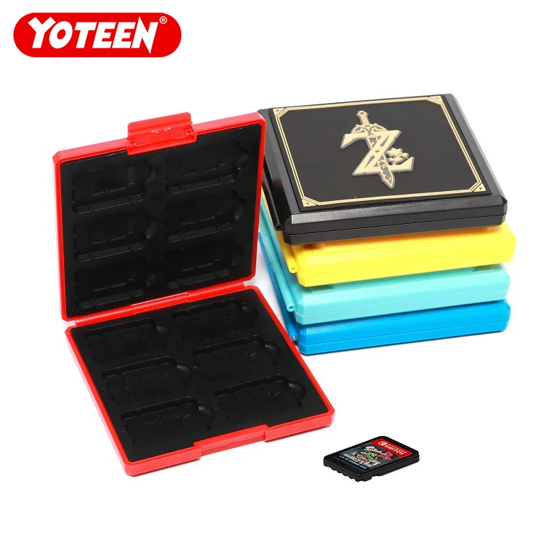 Yoteen чехол для игровой карты nintendo Switch 12 в 1 Ударопрочный Футляр карт портативный