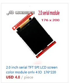 5 шт. 1,44 дюймов серийный 128*128 SPI цветной TFT ЖК-модуль вместо Nokia 5110 lcd