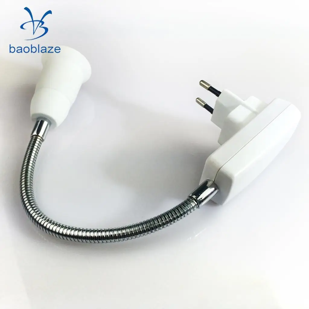 

E27 LED Bulb Lamp Socket Flexible Adaptor Holder with On/Off Switch 40cm EU Plug