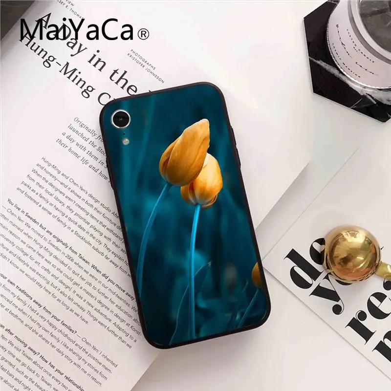 Мягкий резиновый черный чехол Maiyaca для iPhone 8 7 6 6S Plus X XS MAX 5 5S SE XR 10 | Мобильные