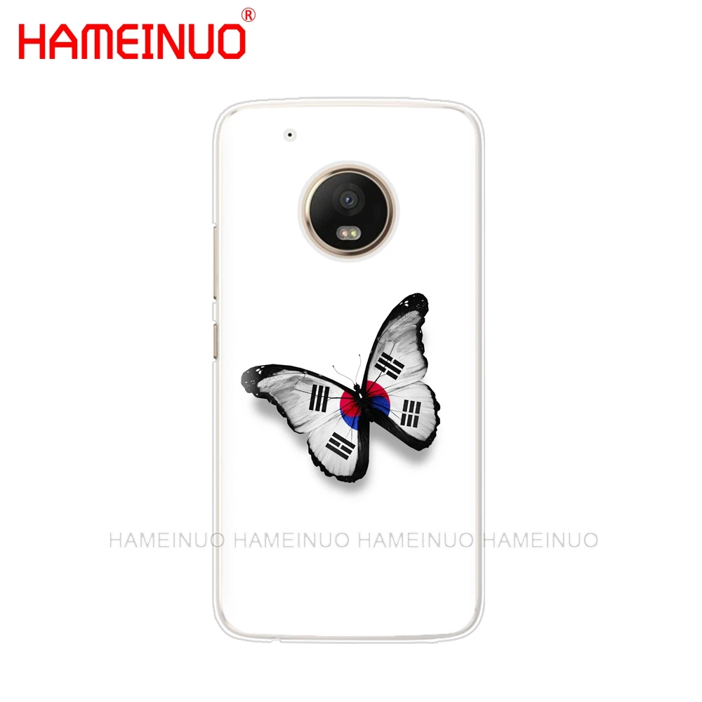 HAMEINUO корейский флаг чехол для телефона Motorola Moto X4 E4 C G6 G5 G5S G4 Z2 Z3 PLAY PLUS|Бамперы| |