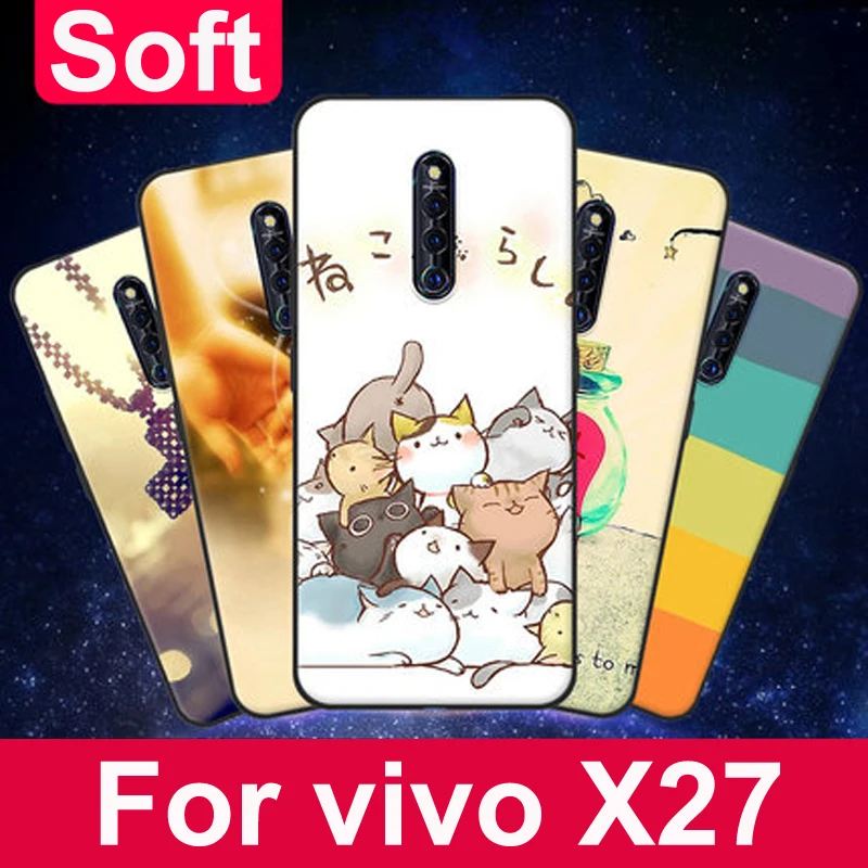 Чехол для vivo X27 Pro 6 7 &quot прозрачный мягкий чехол телефона с мультяшным животным X 27