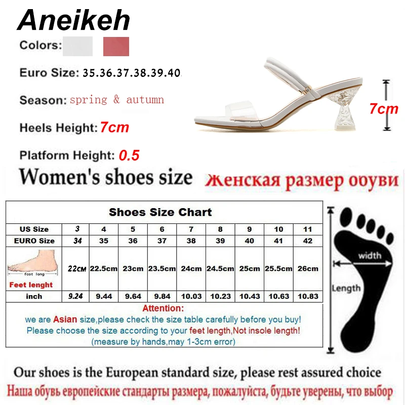 Aneikeh/ г. Новые пластмассовые прозрачные сандалии пикантные прозрачные сандалии с открытым носом со стразами Женская обувь Туфли-лодочки на среднем каблуке