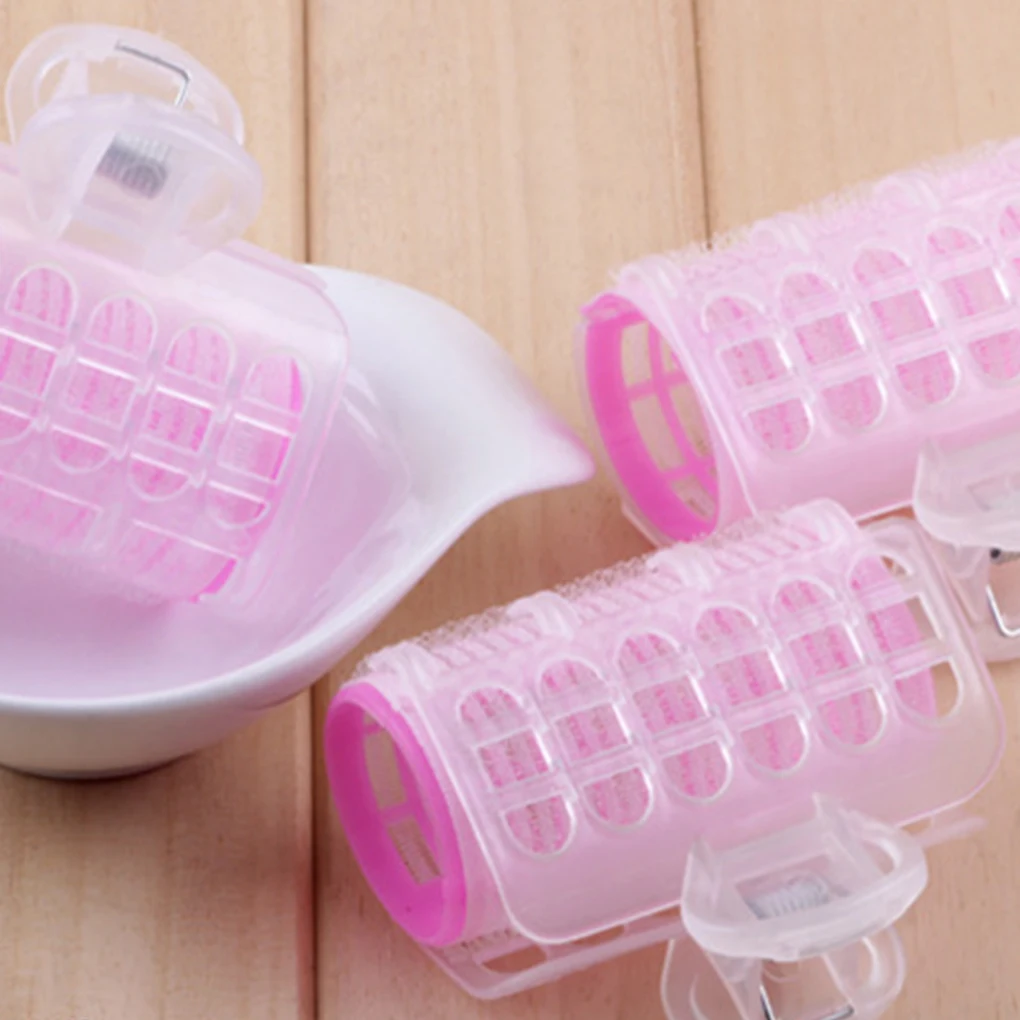 3 шт. розовые волнистые ролики для завивки волос девочек самостоятельного