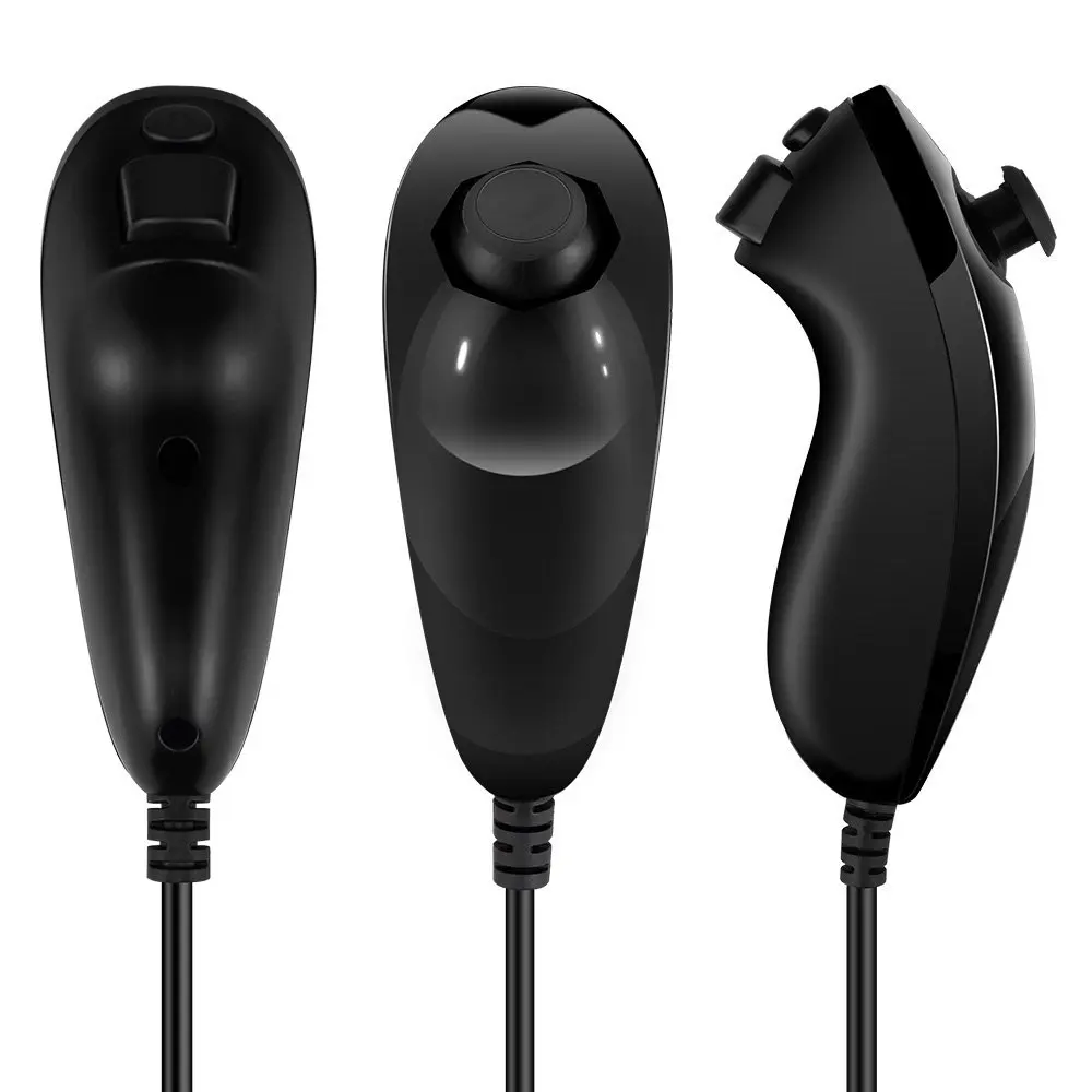 5 цветов NUNCHUCK NUNCHUK Пульт дистанционного управления для NINTENDO Wii черный nunchunk пульт usb