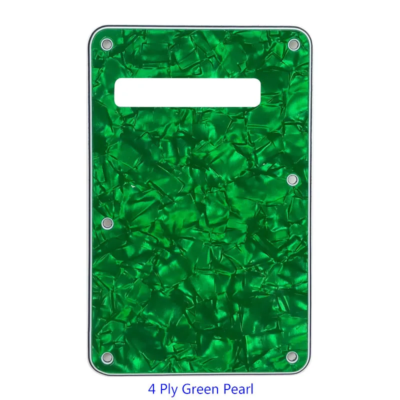 4Ply Green Pearl Pleroo пользовательские гитарные части-для США Страт гитара тремоло крышка Страт задняя пластина Гитара Pickguard скретч пластина - Цвет: 4Ply Green Pearl