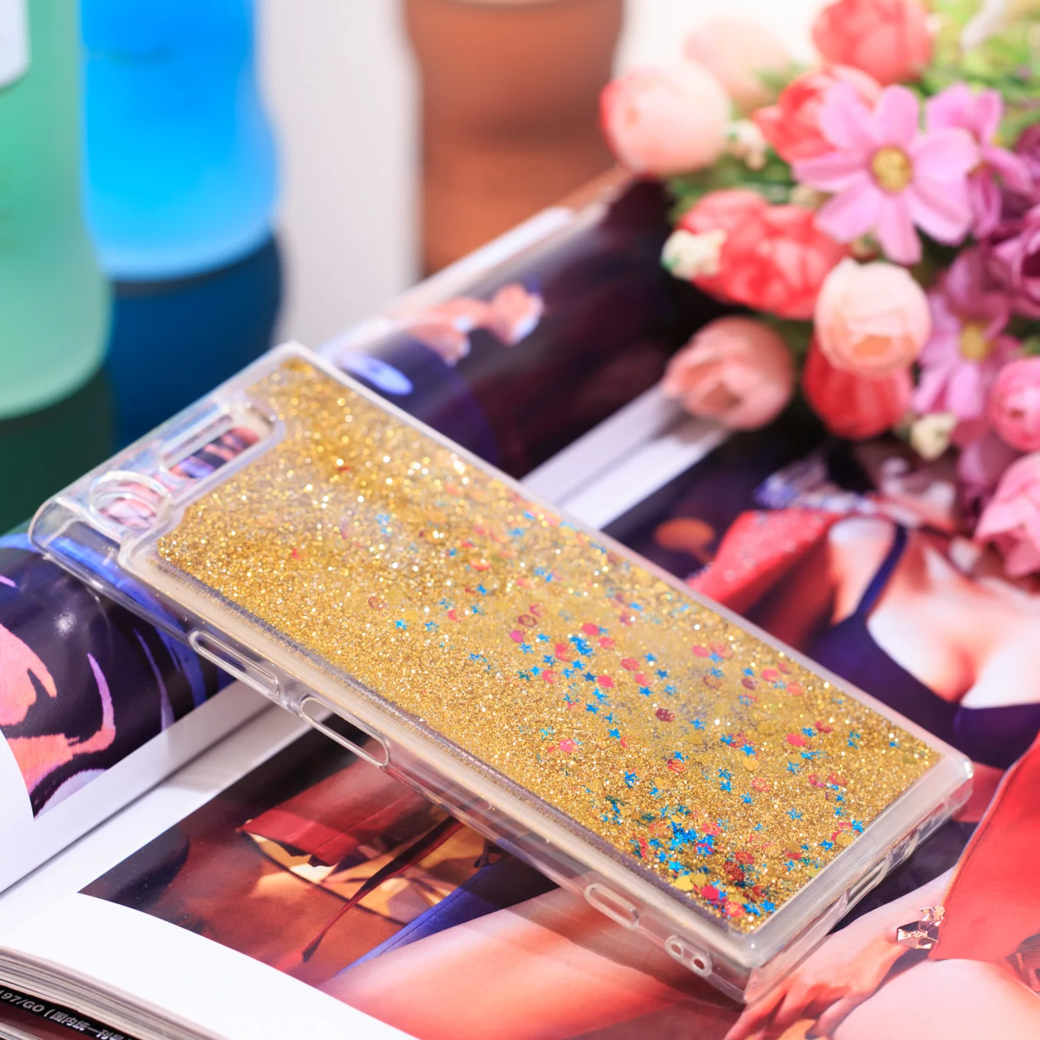 Мягкий чехол для Sony Xperia XZ1 Dual G8343 G8342 SO-01K TPU силиконовый телефона 2017 Блестящий