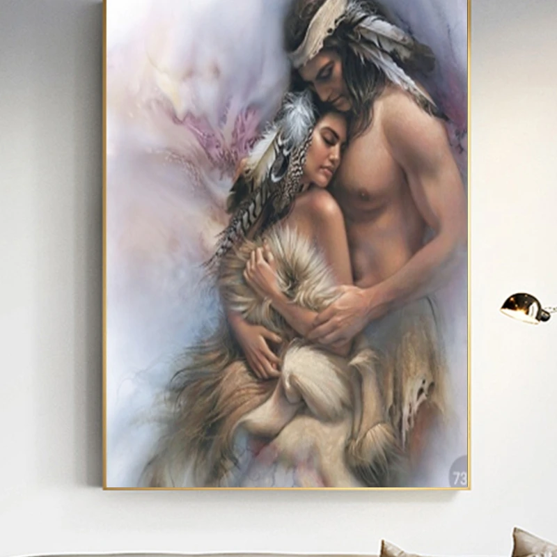 Полная квадратная Алмазная картина с животными индийский ребенок 5D Вышивка