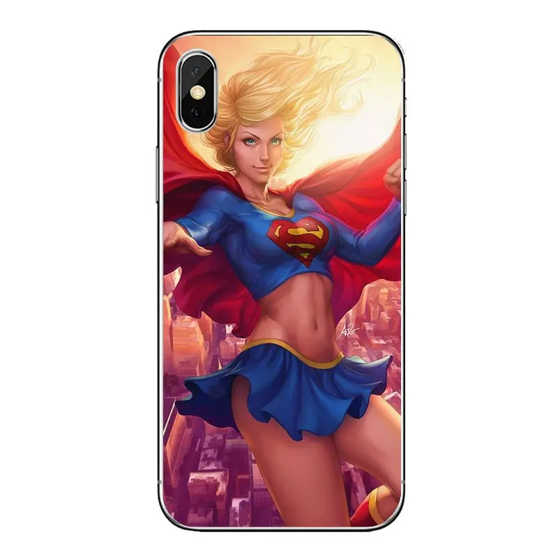 For Nokia 2 3 5 6 8 9 230 3310 2.1 3.1 5.1 7 Plus Supergirl Super Girl Ladies tyndall Pattern Transparent Soft Cases Covers |