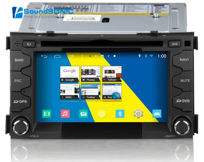 Для Kia Soul 2008 2009 2010 2011 android-автомобиля 4.4.4 2Din автомобильные cd DVD GPS навигация SatNav