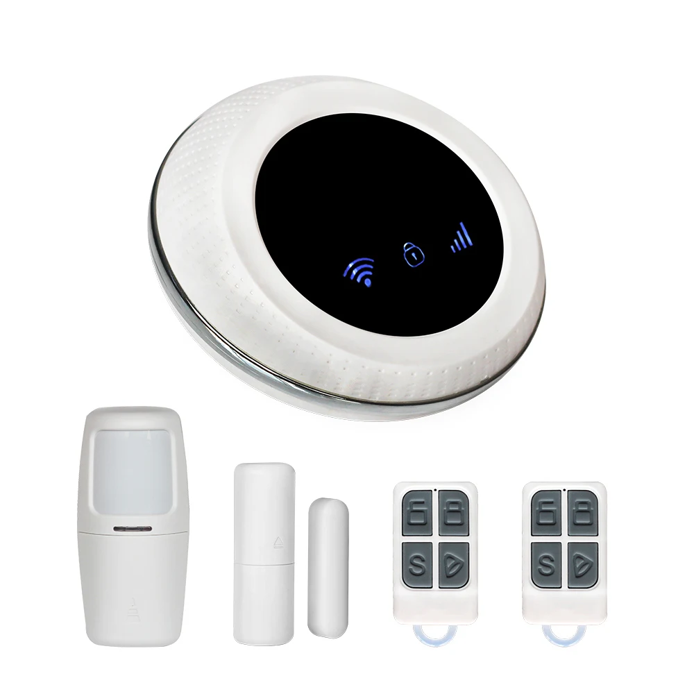 Армейский зеленый Tuya умный Wifi+ GSM беспроводной умный дом Охранная сигнализация совместима с Alexa - Цвет: Армейский зеленый