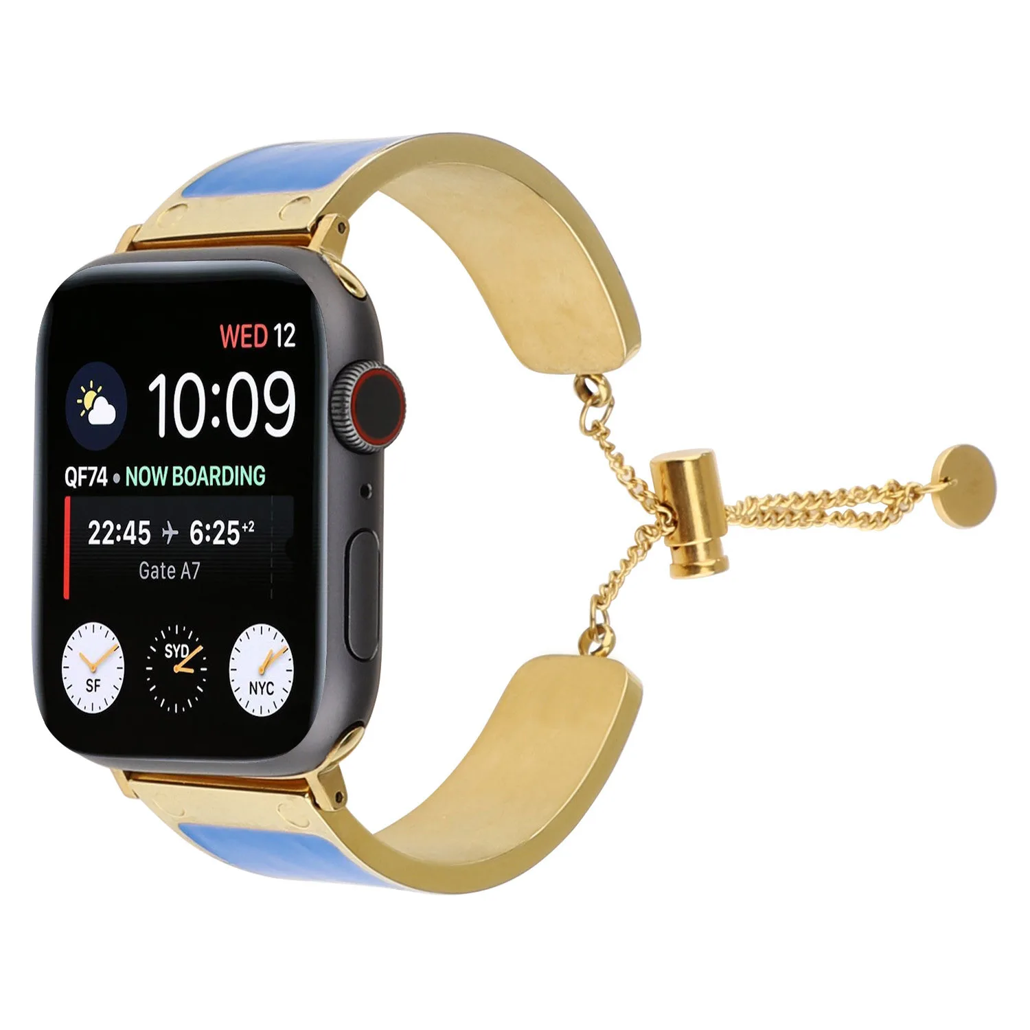 Ремешок для часов из нержавеющей стали Apple Watch Band 40/44 мм 38/42 цветной сменный