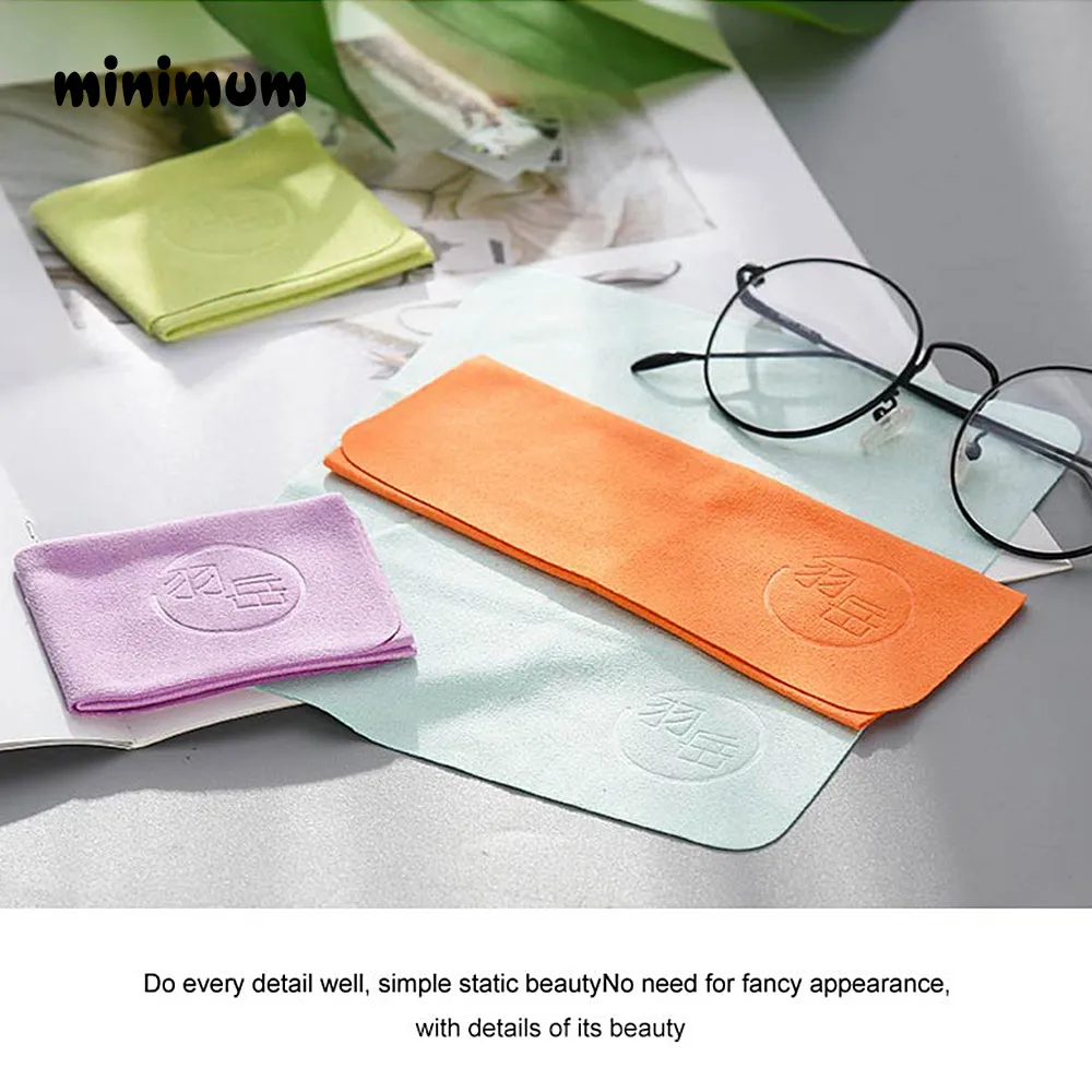 5 pcslots customized chamois glasses cleaner microfiber glasses cleaning cloth for lens phone screen cleaning wipes eyewear free global shipping