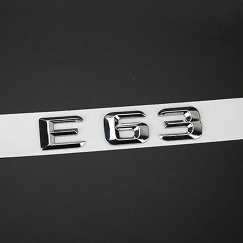DIY хромированная эмблема с буквенным номером для Mercedes Benz AMG S63L S65L C43 C63S E63S E43 E63S S65L модель БАГАЖНИКА АВТОМОБИЛЯ именная наклейка старый - Цвет: 14-16 E63