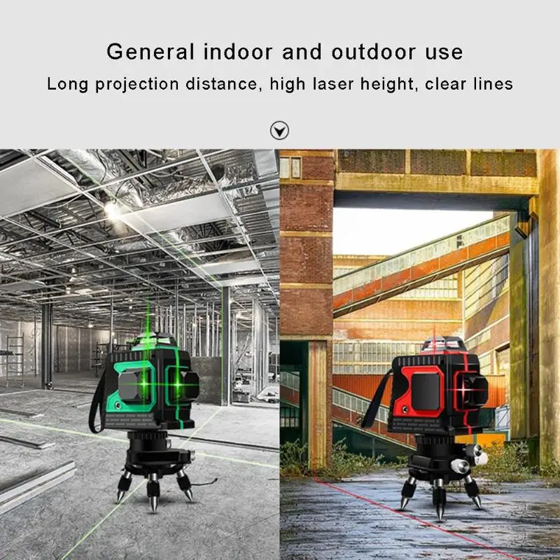 

8 Lines LD Green Laser Level Horizontal Vertical Self-leveling Instruments