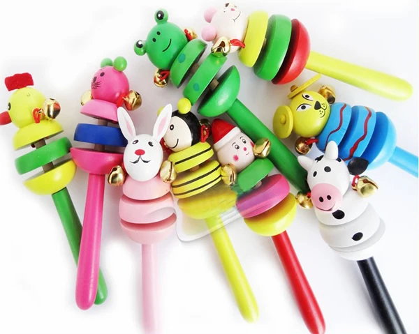 Новинка стильная деревянная погремушка колокольчик звуковая игрушка