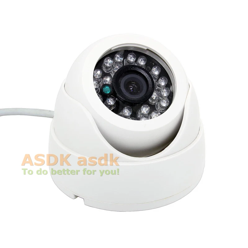 Аудио 700TVL 24 светодиодный ИК Sony Effio E CCD / CMOS CCTV камера ночного видения купольная для