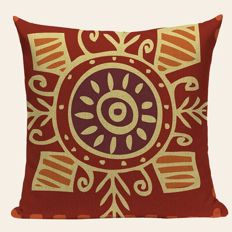 Подушки в африканском стиле наволочки с геометрическим принтом этнический