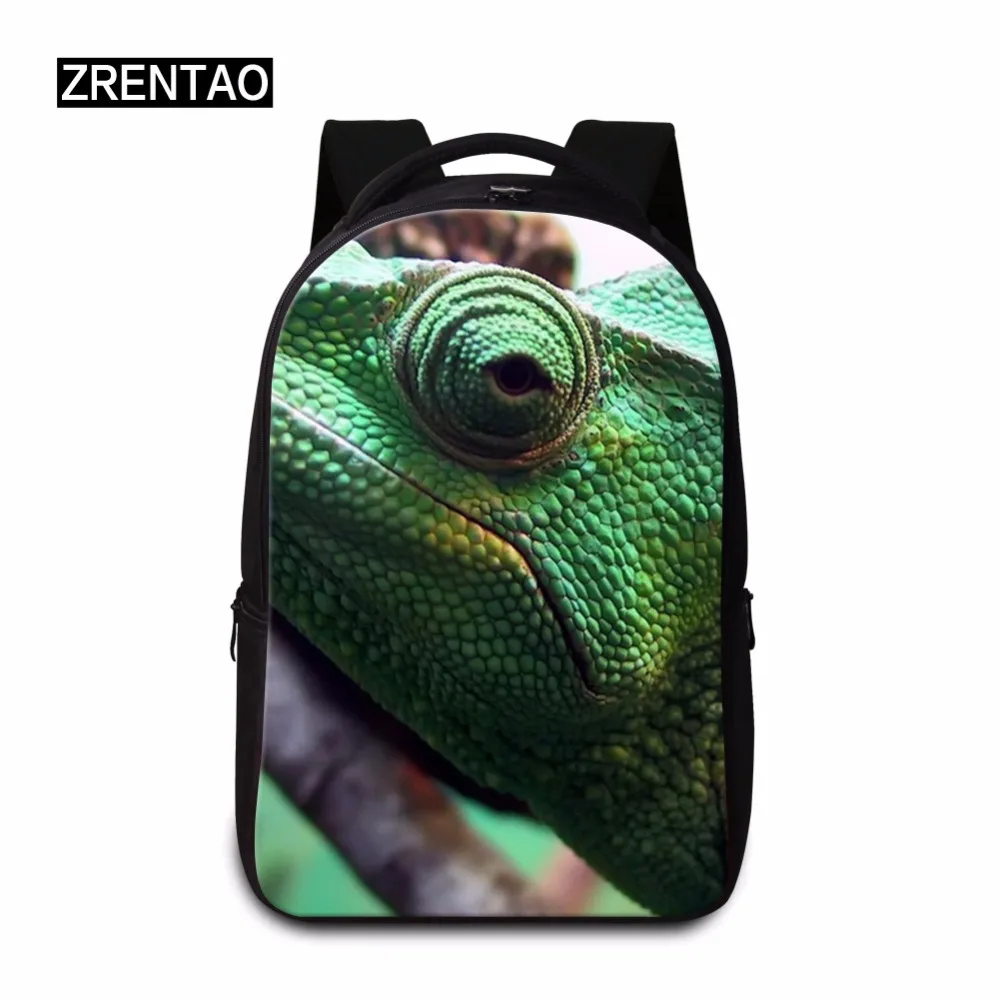 ZRENTAO рюкзак для ноутбука с животным принтом школьная сумка lizard rugzak mochilas