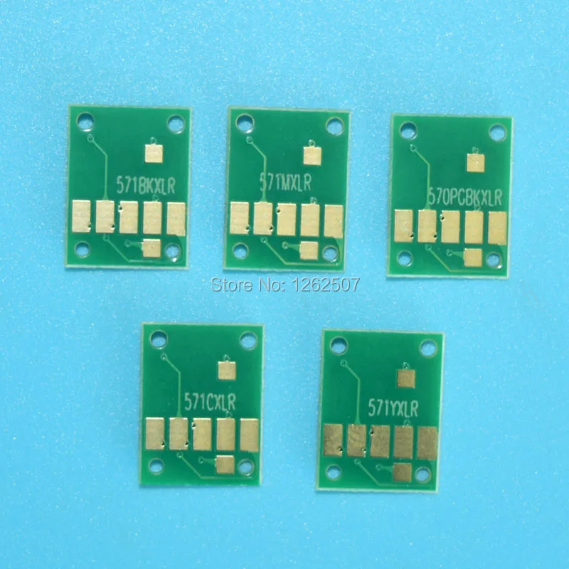 PGI 370 CLI 371 5 цветов тонер Автоматический сброс чип для Canon Pixma mg5730 MG 5730 TS5030 TS6030 pgi cli