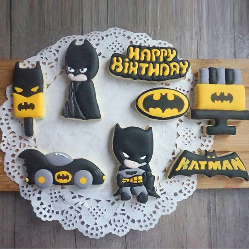 8 шт./компл. летучая мышь из мультфильма для нарезки печенья в виде сделай сам на