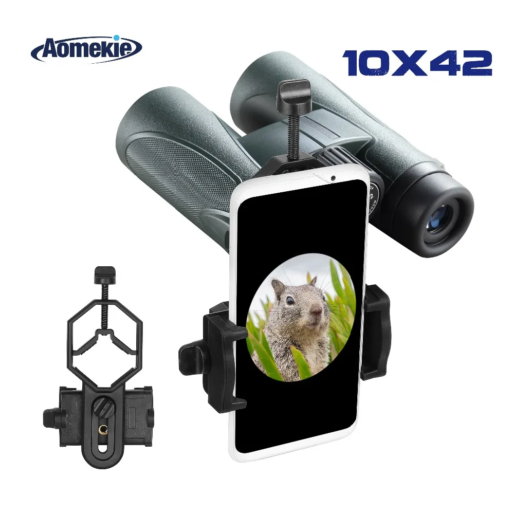 Профессиональный бинокль AOMEKIE 10X42 FMC линзы HD широкое поле зрения для охоты