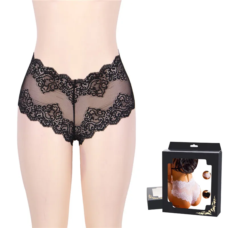 Box Black Panties Comeonlover женские трусики нижнее белье трусы с высокой талией сексуальные стринги Цветочные кружевные стринги трусы больших размеров женская стринги Femme PT5144 - Цвет: Box Black Panties