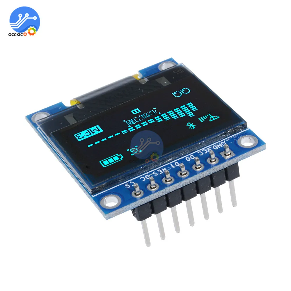 0 96 дюймовый IIC Серийный oled дисплей модуль 128X64 I2C плата с ЖК экраном GND VCC SCL SDA &quotдля